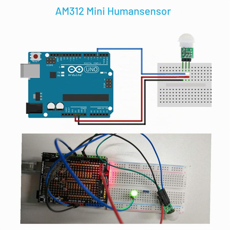 AM312 IR Sensor Module RUIZHI Pack of 5 AS312 Miniature Human Infrared Sensor Module 3~12V Low Power Consumption Used in Auto Sensing Circuits