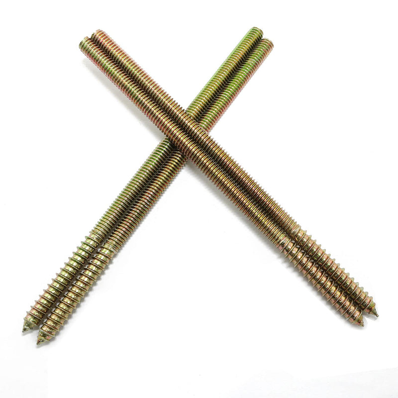 [Australia - AusPower] - 8pcs 5/16-18 x 7 Inch Hanger Bolts Double Headed Bolts Self-Tapping Screw Inch Hanger Bolts for Furniture 