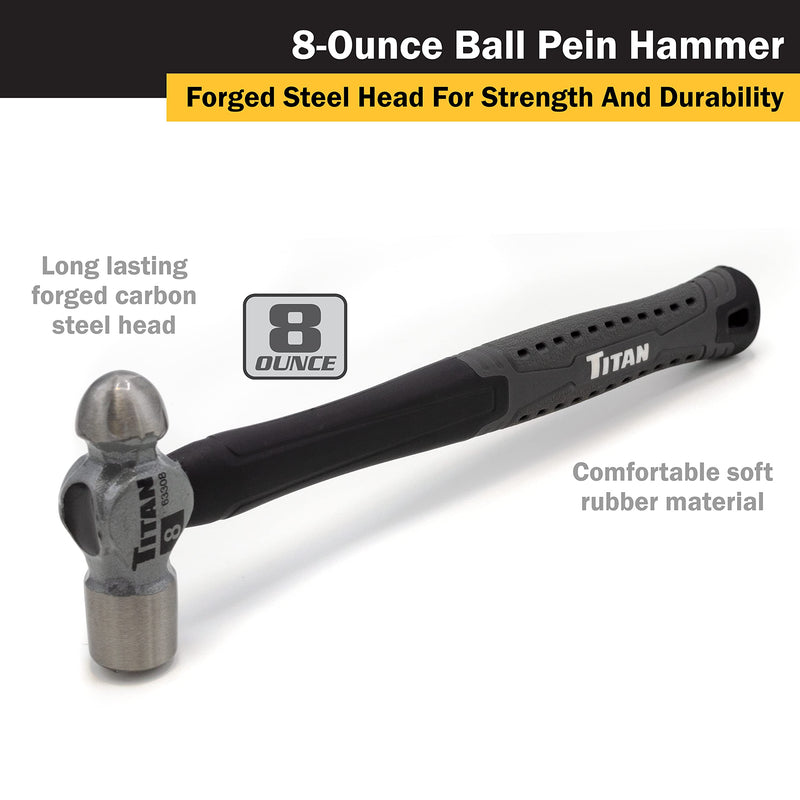 [Australia - AusPower] - Titan - 8 Oz. Ball Pein Hammer (63308) 