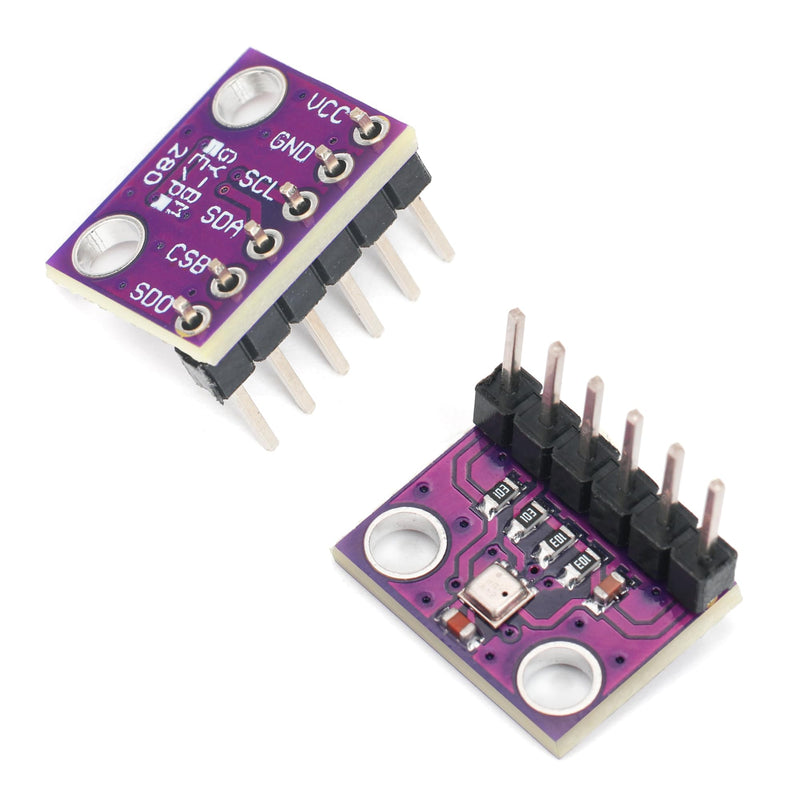 [Australia - AusPower] - 2PCS BME280 3.3V Sensor Module Atmospheric Pressure Temperature Humidity Sensor Module IIC SPI Breakout GY-BME280 3.3 V 