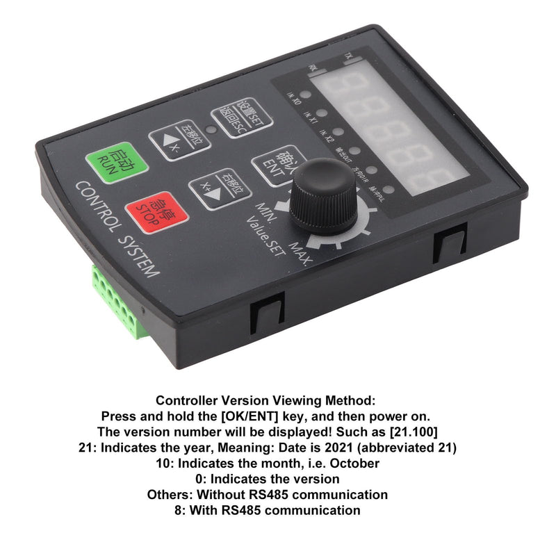 Motor Motion Controller Stepper Servo Motor Control Module with 5-Digit Display DC 12V 24V Limit Switch Communication