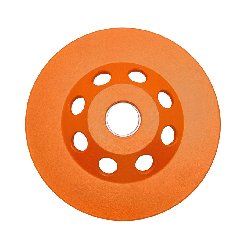5 Inch Diamond Grinding Cup Wheel, 14 Turbo Segments, Wave Type, Heavy-Duty Concrete Grinder Wheel for Masonry, Stone, Granite, Marble, Angle Grinders 5"-Turbo
