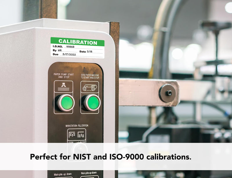 [Australia - AusPower] - Premium Self-Laminating Labels, Waterproof Write-On Adhesive Stickers for NIST & ISO-9000 Calibrations, Pack of 180 