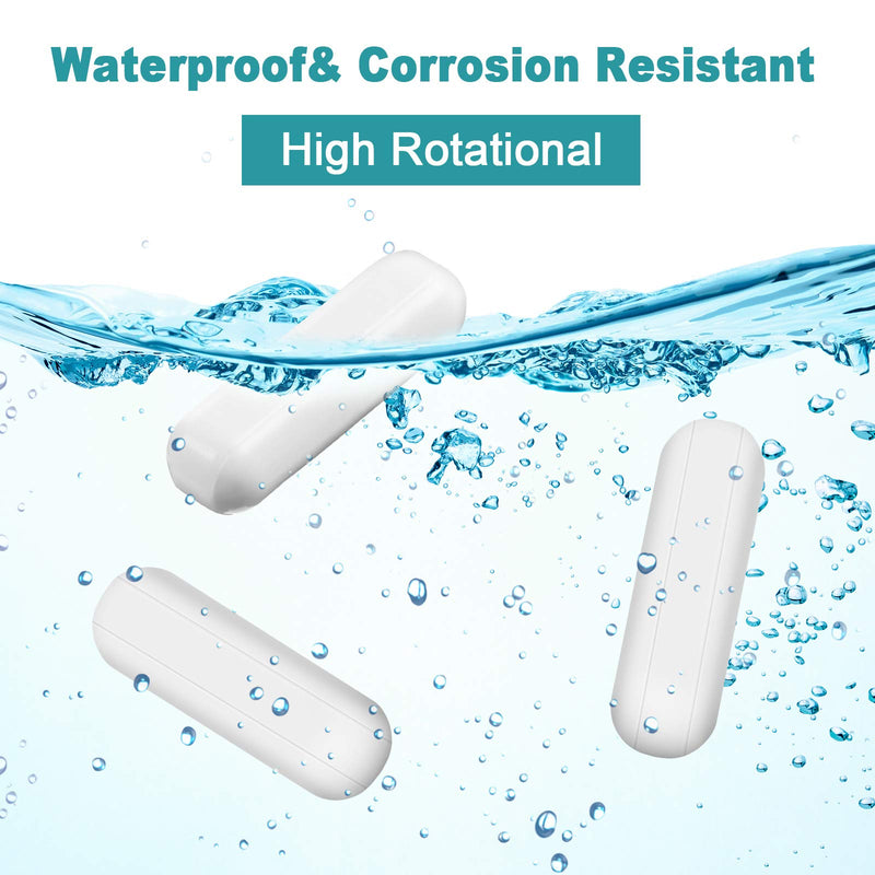 [Australia - AusPower] - PTFE Magnetic Stirrer Mixer Stir Bar, White Color, Stir Rod Magnetic, Laboratory Bar, Stir Plate Bar, Stir Plate Magnet Stick (8 Pieces,30 mm/ 1.18 Inch) 8 30 mm/ 1.18 Inch 