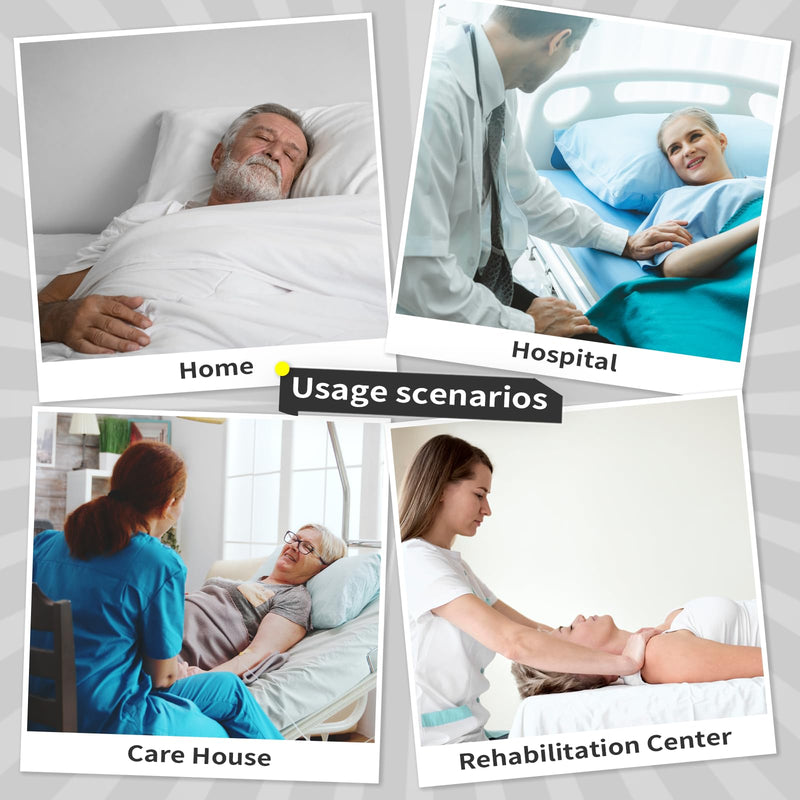 [Australia - AusPower] - Positioning Bed Pad with Handles - Multipurpose 34" x 50" Reusable & Washable Patient Transfer Sheet Bed Pads for Elderly, Bedridden, Transfer, Turning, Lifting & Repositioning Home & Hospital 34*50" Black 