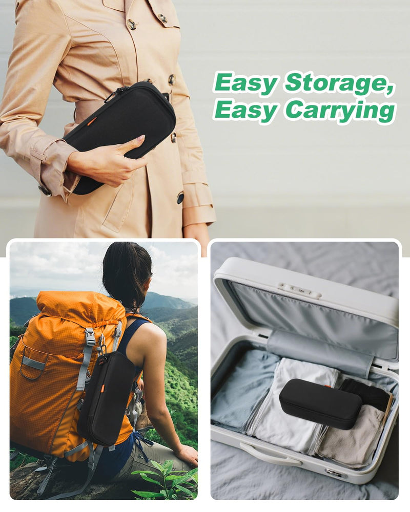 [Australia - AusPower] - Large Carrying Case for Stethoscopes, Medical Accessories, Doctors, Nurses - Black + Light-Pink 