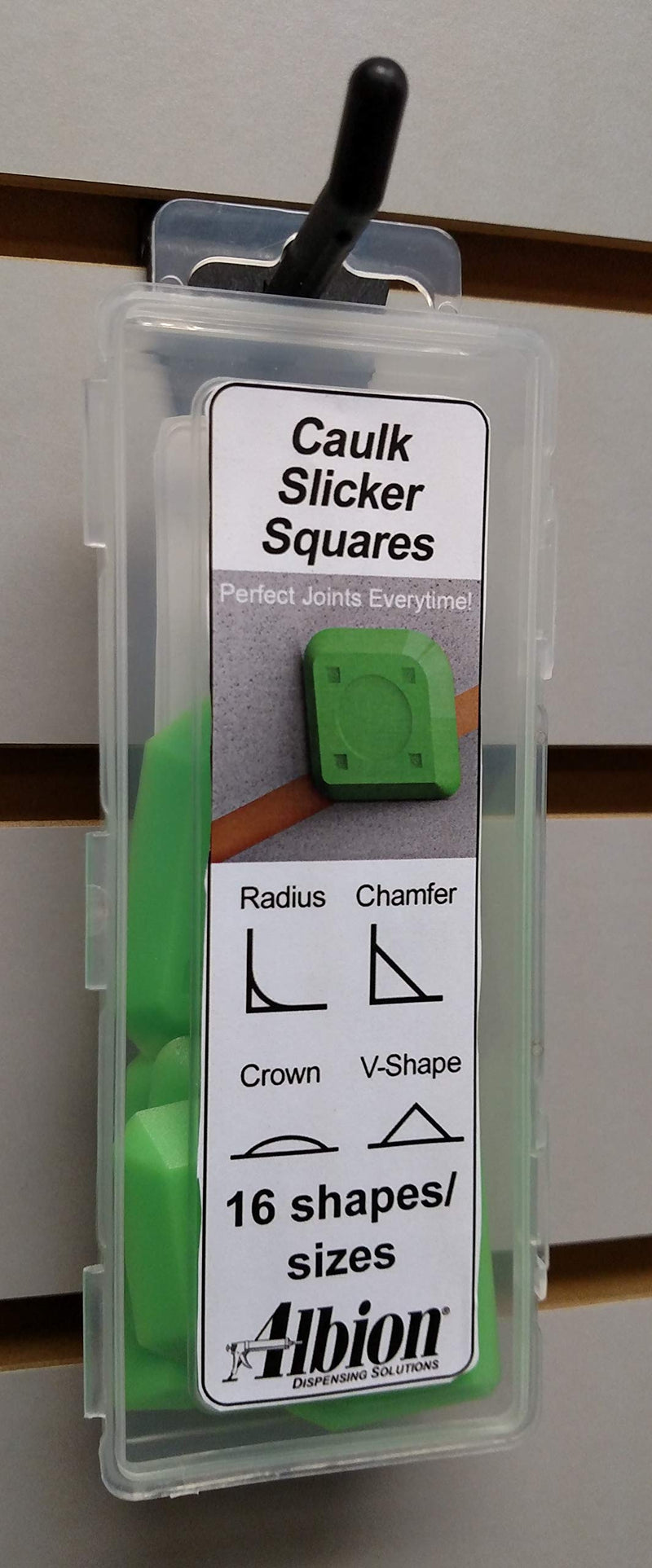 Albion Dispensing Solutions 1158-1 Caulk Slicker Squares 4 Piece Set Polyurethane (Pack of 4) 1 Count (Pack of 16)