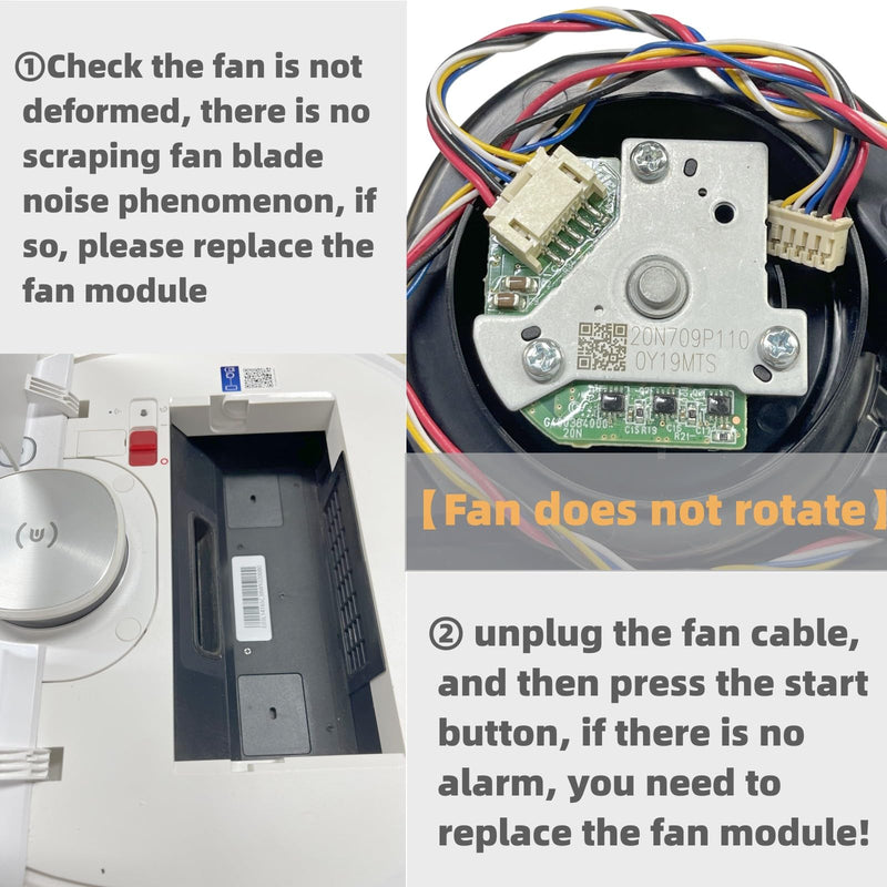 [Australia - AusPower] - Vacuum Cleaner Engine Ventilation Motor Fan for Ecovacs Deebot ozmo Yeedi T8 T9 T8AIVI N8 Pro N8 Pro Plus N8 N8+ 950 T5 N7 Series Robot Vacuum Cleaner Fan Motor Module Replacement Parts 