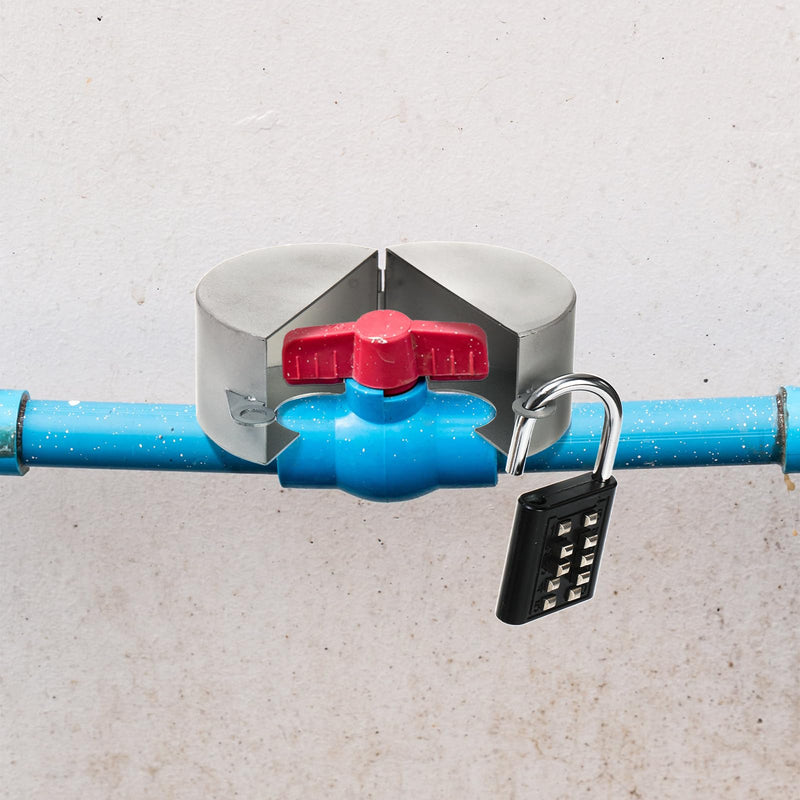 [Australia - AusPower] - Yarlung Outdoor Faucet Lock Gate Valve Lockout, Stainless Steel Faucet Protection Cover with Password Lock Prevent Water Theft, Faucet Knob Water Lock, Hose Bib Lock 