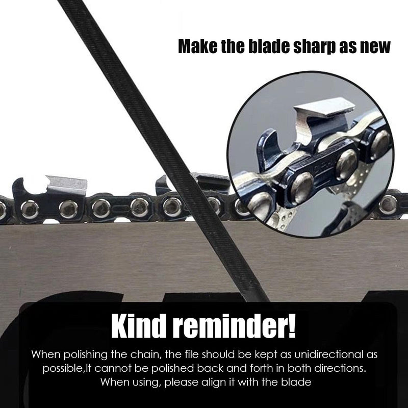 [Australia - AusPower] - Set of 4 Chainsaw Sharpening, Horse Round File, File Chainsaw, Round File Chainsaw, Chainsaw Files, File Set, Available in 4 Sizes of 3.2 mm, 4.0 mm, 4.8 mm, 5.5 mm Horse File Suitable for Chainsaws 