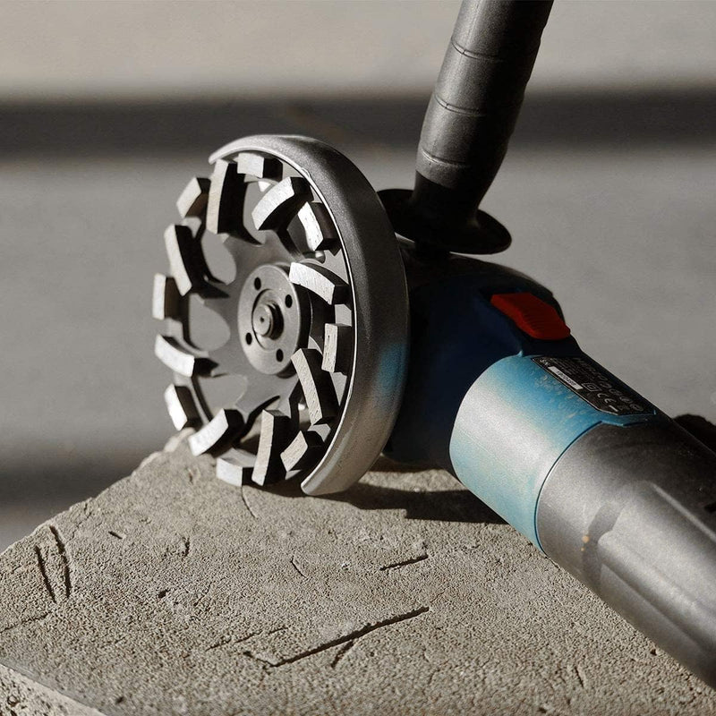[Australia - AusPower] - HERZO Concrete Grinding Wheel 125 mm x 22.2 mm, Cup Wheel 125 Concrete, Diamond Cup Wheel for Concrete, Natural Stone, Tile Adhesive, Granite & Masonry HSO50E-125 