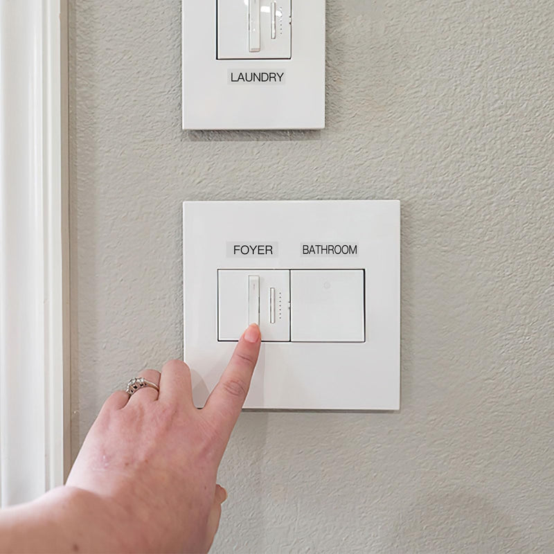 650 PCS Light Switch Labels,Transparent Switches Identification Stickers Label for Home Office