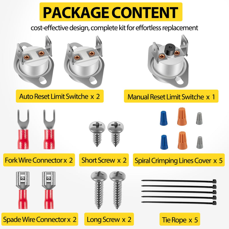 [Australia - AusPower] - HAXTLK1930 Temperature Limiters Replacement Kit for Hayward Pool Heater and H-Series Pool & Spa Heater 