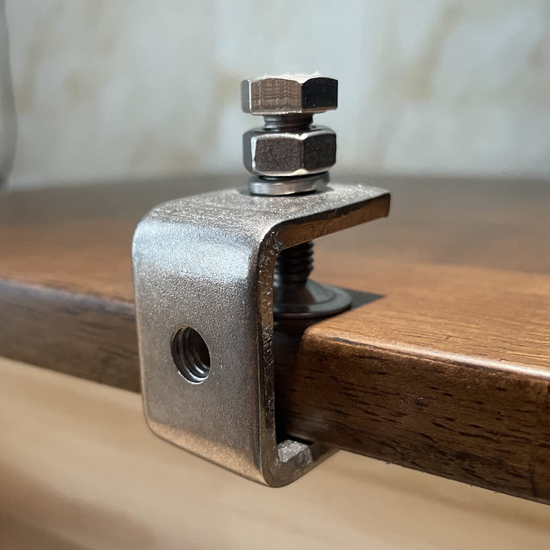 [Australia - AusPower] - 4Pcs 304 Stainless Steel C Clamp 1 Inch Tiger Clamp Woodworking Clamp Heavy Duty C-clamp With Wide Jaw Openings 30mm 