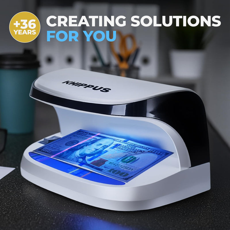 K410 Counterfeit Bill Detector Professional, High Intensity UV LED Counterfeit Money, ID & Credit Cards Verifier K0300