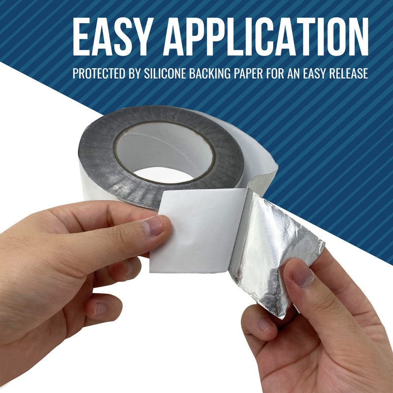 Reli. Aluminum Tape | Metal & Ductwork Repair | 2" x 50yd HVAC Mastic Seal Tape, AC & Ducting, 2-Pack (100 Yards Total)