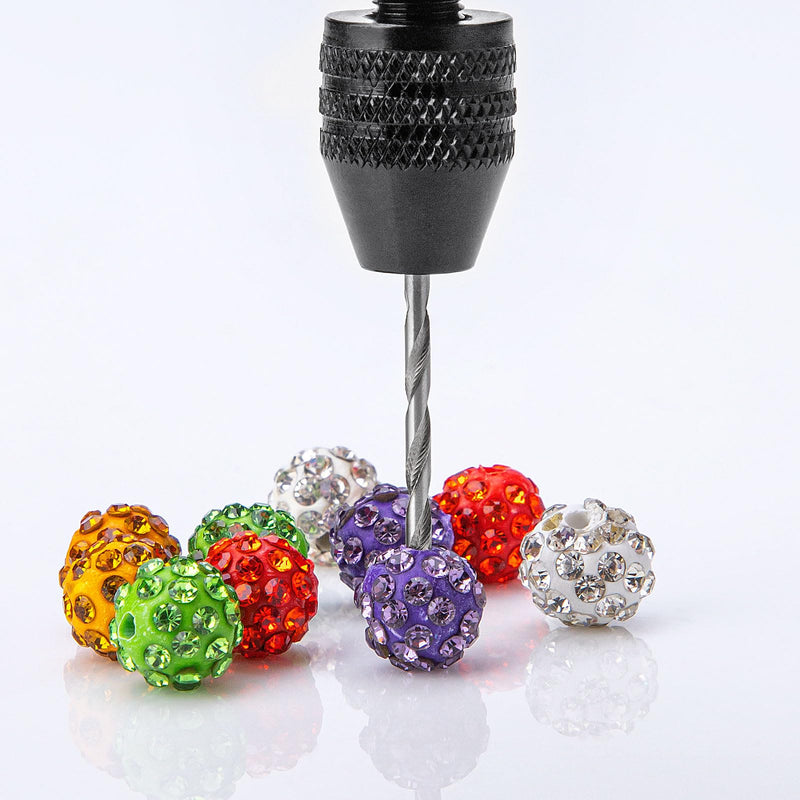 [Australia - AusPower] - 36 Pieces Hand Drill Set, Pin Vise Hand Drill with 10PCS PCB Mini Drill Bits and 25PCS Micro Twist Drill Bits, Jewelry Drilling Tool for Resin Polymer Clay, DIY Craft 