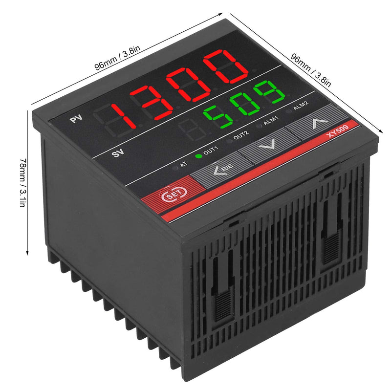 [Australia - AusPower] - 100‑240VAC Temperature Controller PID Heating and Cooling Relay Universal Equipment XY509 for Temperature Control of Kiln Furnace 96 x 96 x 78mm 