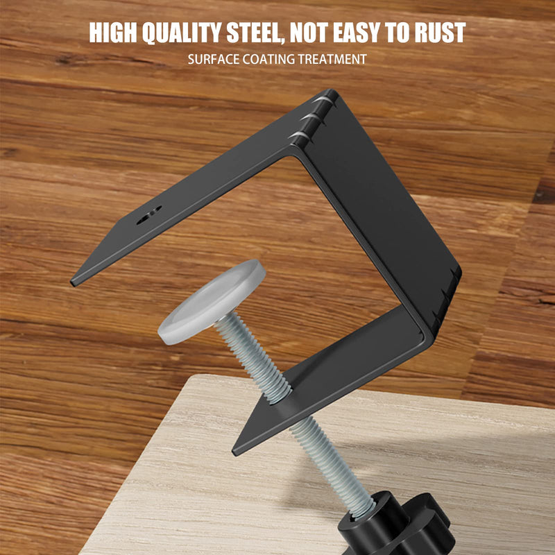 [Australia - AusPower] - C Clamp, Heavy Duty C-Clamp 304 Stainless Steel Adjustable Cabinet Installation Clamps Cabinetry Clamps Tools Drill Hole Guide Design for Easy and Fast Installing Frame of Cabinets Drawer (2 Pack) 2 Pack 