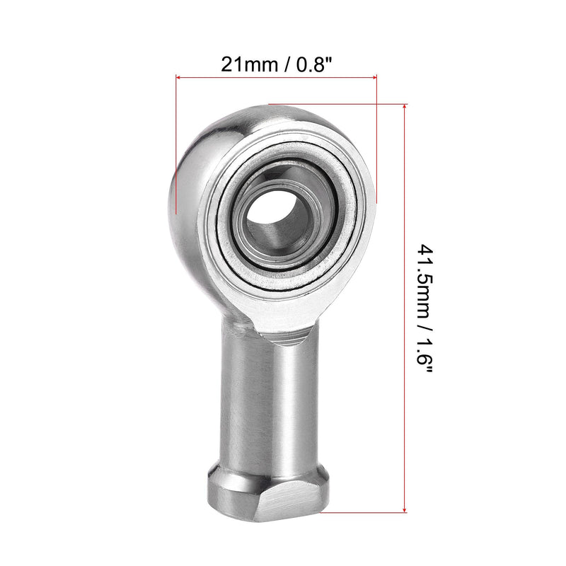 [Australia - AusPower] - uxcell SSI6T/K Rod End Bearing 6mm Bore Stainless Steel M6x1 Female Thread Right Hand M6x1mm 