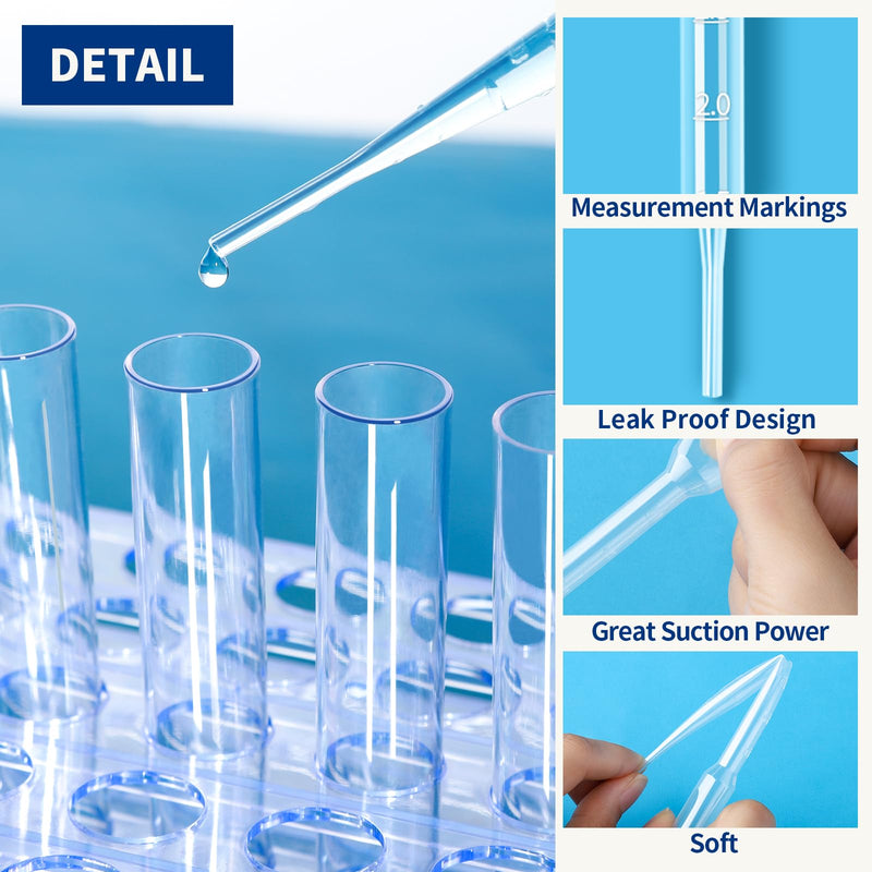 [Australia - AusPower] - Teenitor 150PCS 3ML Plastic Transfer Pipettes Eye Dropper, Disposable Essential Oils Pipettes Dropper Makeup Tool Science and Lab 150 