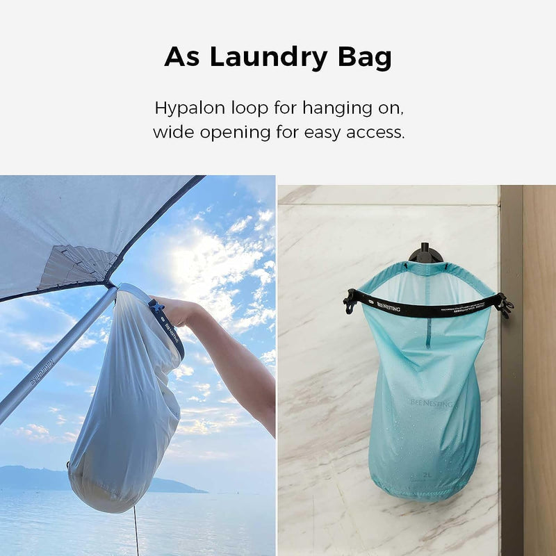 Bee Nesting Waterproof Dry Bag Lightweight Dry Sack Marine Dry Bags Suitable for swimming,kayaking,rafting boating, surfing, outdoor travel, mountaineering,hiking Blue/Green/Grey 2L 4L 8L