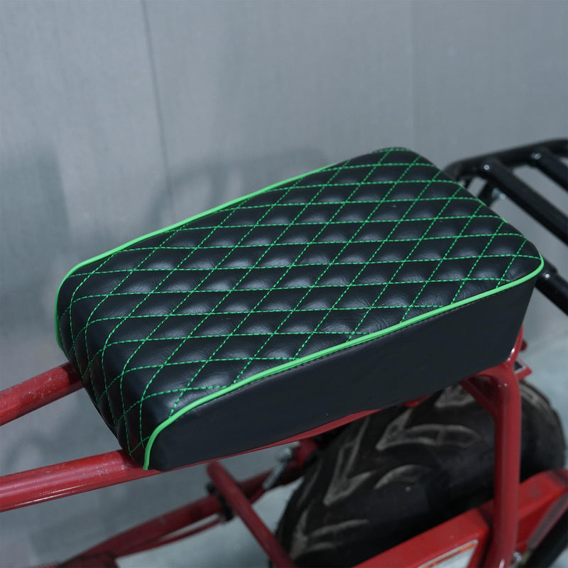 JMCHstore Green Seat Cover for Coleman ct100u 98cc ct100 100cc Motor ct100 3.0HP Mini Bike Trail Powersports Parts Green Stitch