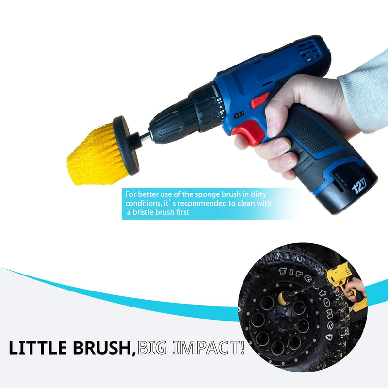 Drill Bit Cone Polisher, Metal Polishing Tool, Car Wheel Polishing Sponge, Polishing Pad, Polishing Ball, with Hand-Held Extension Bracket, Suitable for Household Standard Hand Drill
