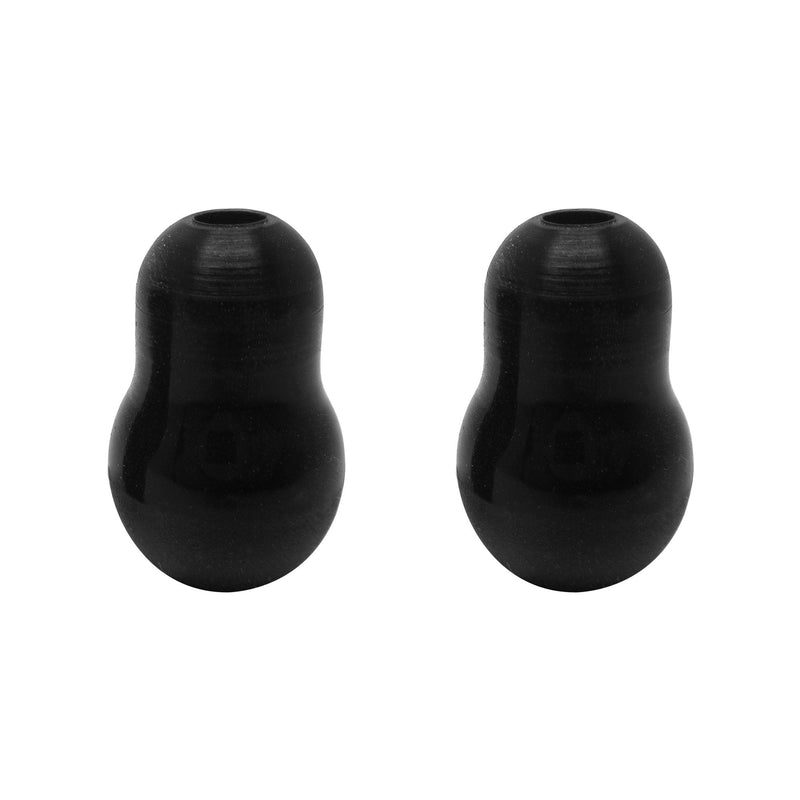 [Australia - AusPower] - LUFOX 2 Pair Black Color Silicone Ear Tips Earbud Replacement for Littmann Stethoscope ¡­ 2pair 