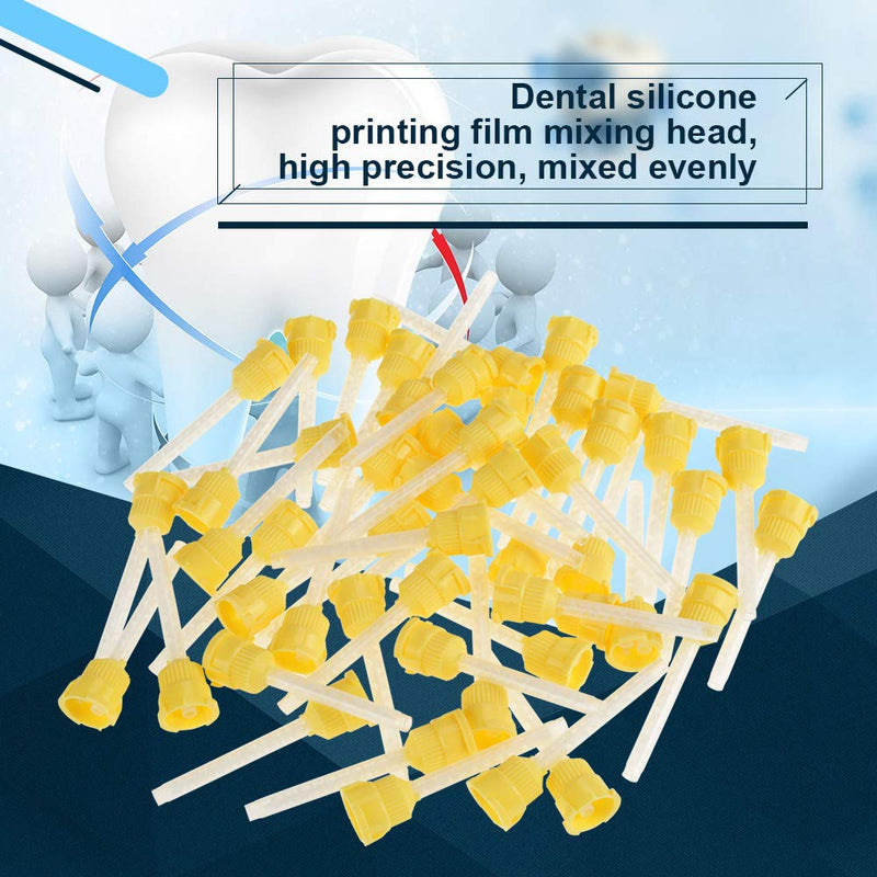 [Australia - AusPower] - ciciglow Dental Mixing Tips, 50pcs 70mm Disposable Dental Silicone Mixing Tip 4.2mm 1:1 
