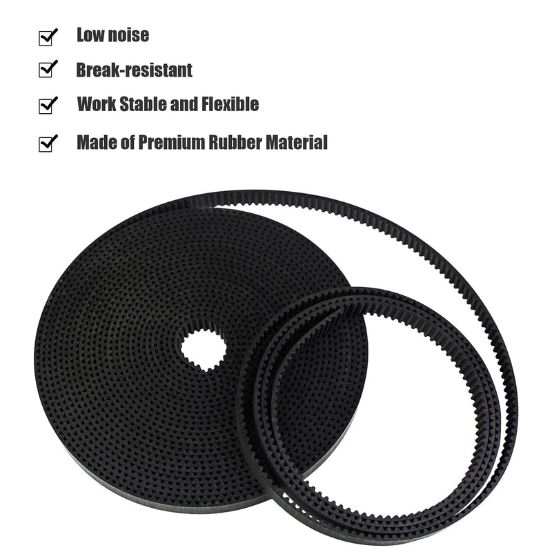 [Australia - AusPower] - GT2 Timing Belt 9mm Width x 10 Meters (32.8 Ft) 2mm Pitch 3D Printer Open GT2 Timing Belt for 3D Printer Timing Belt Pulley Accessories 1 