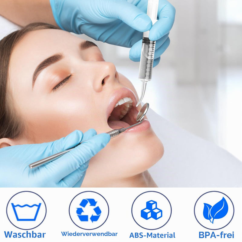 12 ml Dental Syringes Pack of 10 Dental Irrigation Syringe Individually Packed Dosing Syringe for Cleaning Teeth Care of Wisdom Teeth Feeding Pets