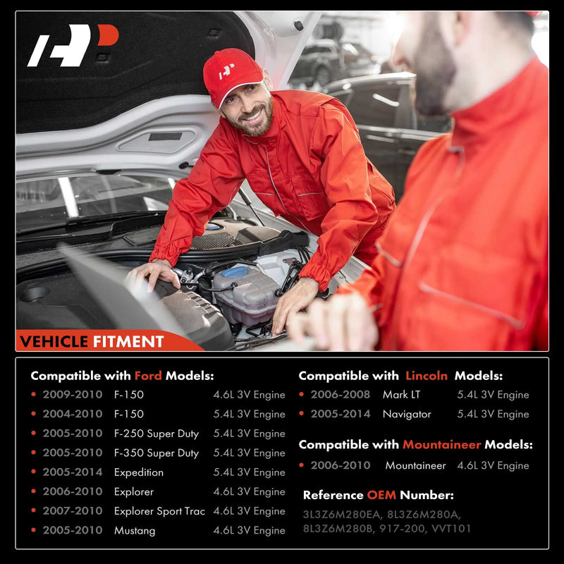 [Australia - AusPower] - A-Premium 2-PC Engine Variable Valve Timing (VVT) Variable Camshaft Timing (VCT) Control Solenoid Compatible with Ford, Lincoln and Mercury Vehicles - 4.6L 5.4L 3V Engine - Replaces 8L3Z-6M280-B 