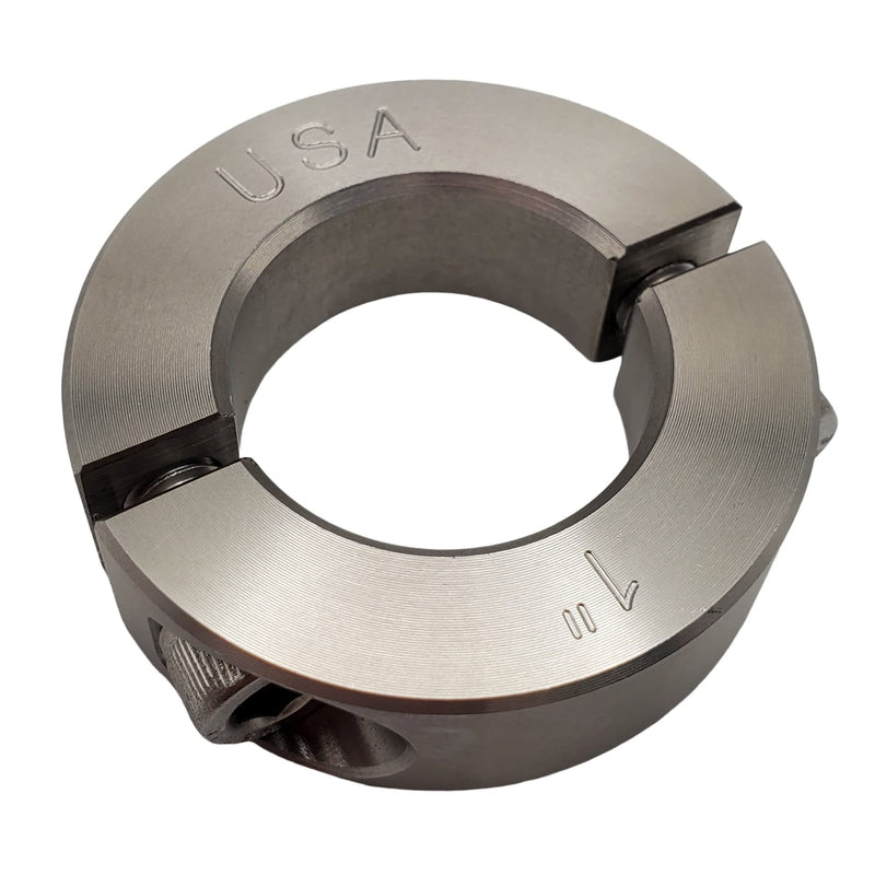 [Australia - AusPower] - 1.00" Bore Diameter - Clamping Two Piece Shaft Collar - 303 Stainless Steel (2 Pack) 1.00" Bore 2 