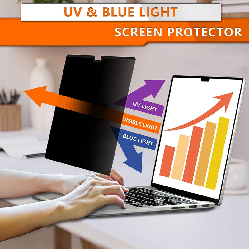 [Australia - AusPower] - ZOEGAA Privacy Screen for MacBook Air 15 Inch 2024/2023(M2, A2941), Magnetic Removable Anti Blue Light Filter Compatible With 2024/2023 MacBook Air Laptop with M2 chip: 15.3-inch Liquid Retina Display MacBook Air 15 inch(2024/2023,M2) 