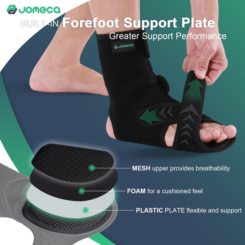 [Australia - AusPower] - Drop Foot Brace with Arch Support, Medical Grade Adjustable AFO & Foot Orthosis Brace for Walking, Relieve the Instability of Lower Limbs by MS, TBI, Stroke, Cerebral Palsy, Fracture HSA/FSA Eligible (Left, Small) Left 
