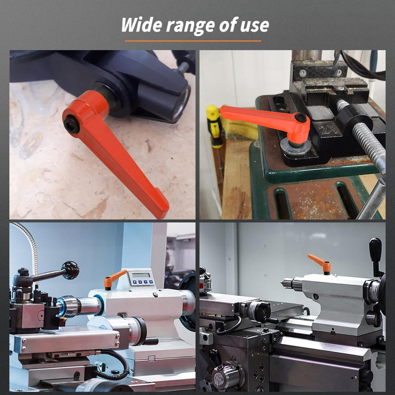 [Australia - AusPower] - HAIMAYEE Adjustable Clamping Lever Handle M12 Clamping Handle Nut Clamping Handle Locking Lever External Thread Handle Machine Handles 60 mm 60mm 