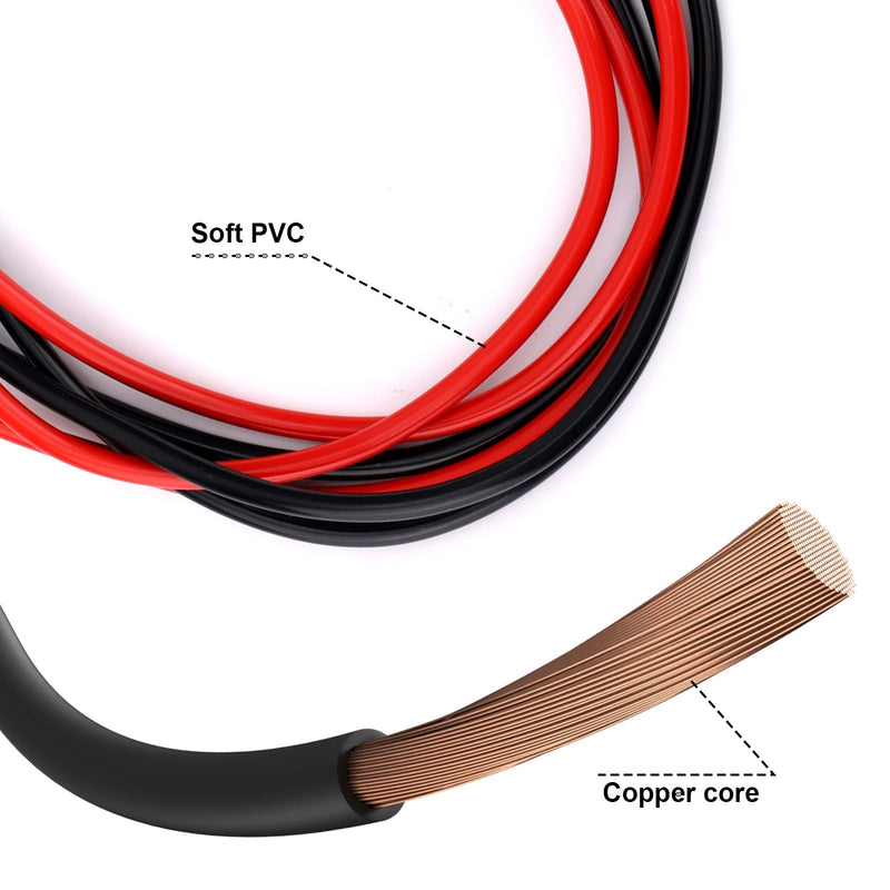 [Australia - AusPower] - 2 Pcs Multimeter Test Wires with Insulated Clamps, Heavy Duty Banana Plug to Alligator Clip Test Wires Suitable for Multimeter Field Instruments Electrical Testing Automotive Circuits 