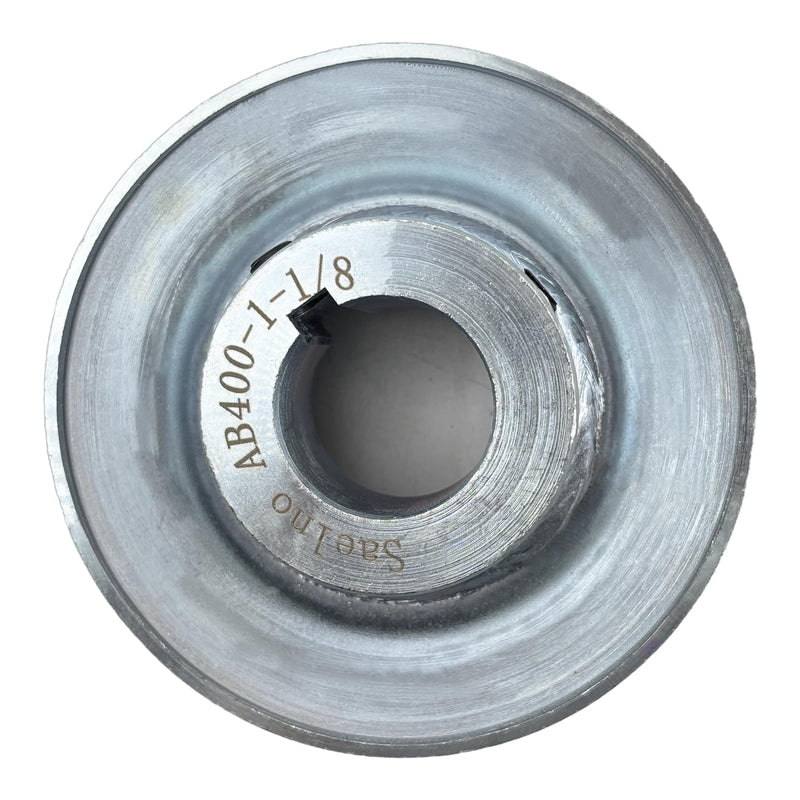 [Australia - AusPower] - AB400-1 1/8 Single Groove Web Sheaves,4" OD 1 1/8 inch bore v Belt Pulley,Motor Pulley Carbon Steel for A B 5L 4L V-Belts 