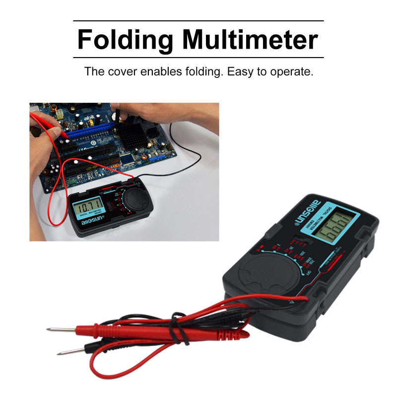 [Australia - AusPower] - ALLOSUN-EM3081 Digital Multimeter/DMM/Multi Tester Amp/Ohm/Volt Meter/Diode and Continuity Test Pocket Size 