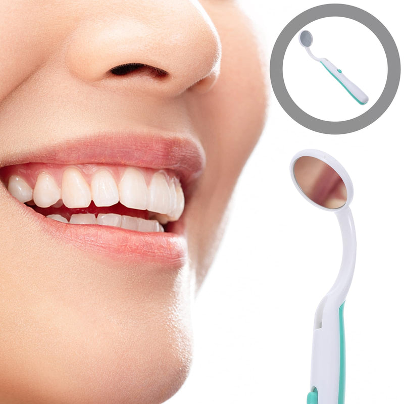 Healifty Dental Mouth Mirror with Bright LED Light Inspection Mirror Curved Angle Dentist Oral Care Oral Care Oral Control Extension Tool Eyelash Extension Tool Green