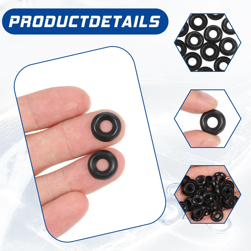 [Australia - AusPower] - 200 Pcs Countersunk Finish Washers #8 Stainless Finishing Washers Stainless Steel Cup Washer(Black) 