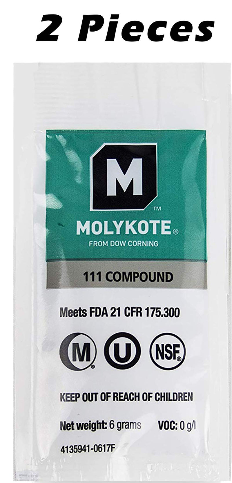 [Australia - AusPower] - HHRING Fits GXWH40L, GNWH38S, GXWH30C, GXWH35F, GNWH38F (6 Pack) with Dow Molykote 111 O-Ring Lubricant and Scratch Free O-Ring Pick Tool KW-HHRING-KIT 