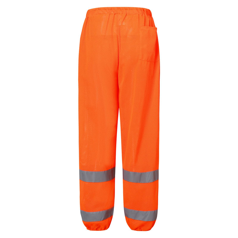 A-ASFETY High Visibility Reflective Traffic Safety Work Mesh Road Pants Medium Orange