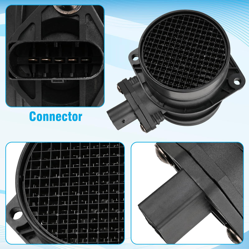 Mass Air Flow Sensor MAF Compatible With Beetle 2006-2010 Bora 2005-2010 Jetta 2005-2010 Phaeton 2004-2006 Rabbit 2006-2009 07C906461