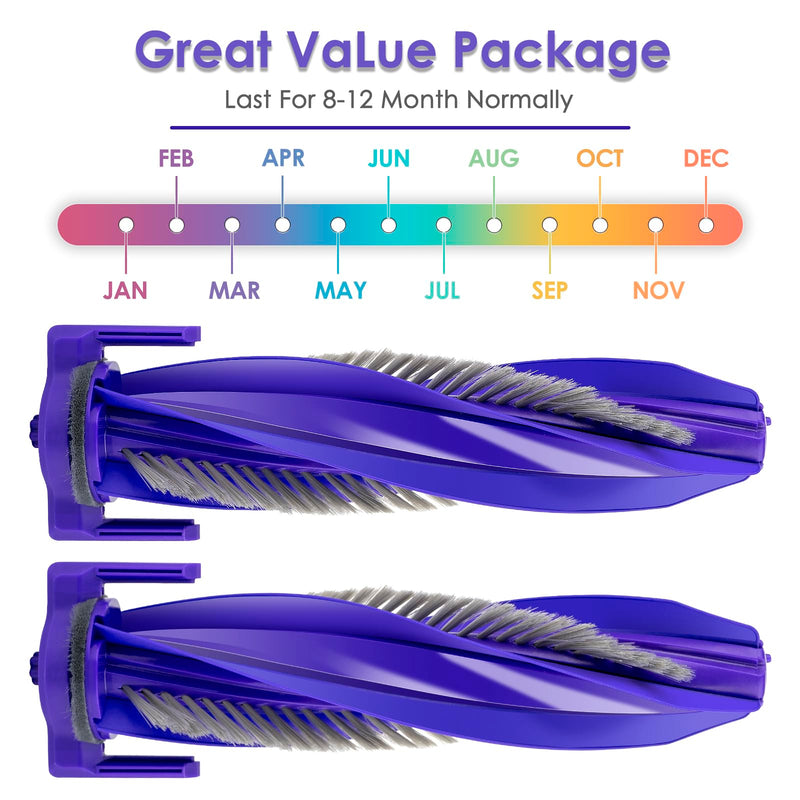 [Australia - AusPower] - (2 Pieces) Replacement Brush Rollers Compatible for Narwal Freo X Ultra Robot Vacuum and Mop Combo, Replacement Parts Accessory Kit, 2 Brush Rollers Mbmk Narwal Freo X Ultra Main 