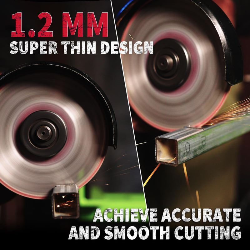 [Australia - AusPower] - 5 Pack Diamond Cutting Wheel 4 1/2 Inch for Metal with 7/8" Arbor, Carbide Cutting Wheel, Angle Grinder Cutting Disc, 4 1/2 Cut Off Wheel for Metal with 5000+ Cuts on Rebar, Steel, Iron and INOX 4.5"x7/8in. 5.0 