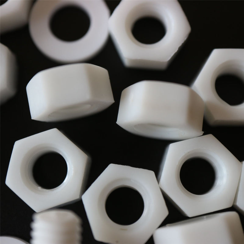 [Australia - AusPower] - 50 x White Pan Head Screw Polypropylene (PP) Plastic nuts and bolts, M6 x 20mm, Chemical Resistant, Water Resistant, Anti Corrosion, M6 x 20mm, (15/64 x 25/32 in) 