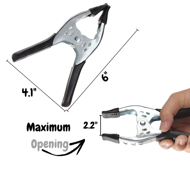 [Australia - AusPower] - Mr. Pen- Spring Clamps, 2 Pack, 6 Inches, Heavy Duty, Metal, Spring Clips 