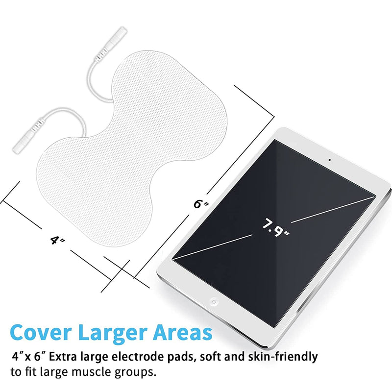 [Australia - AusPower] - TENS Unit Replacement Pads, 8 PCS Premium Thickened Reusable Self-Adhesive Electrode Pads for EMS Muscle Stimulator Massager 2size,8 PCS 